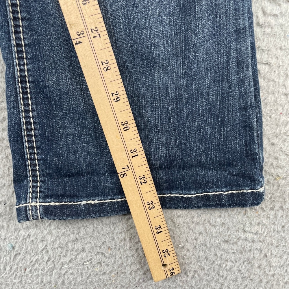 Ariat Jeans Womens 26R Blue REAL Mid Rise Bootcut Gemstone Performance Denim - Picture 8 of 12